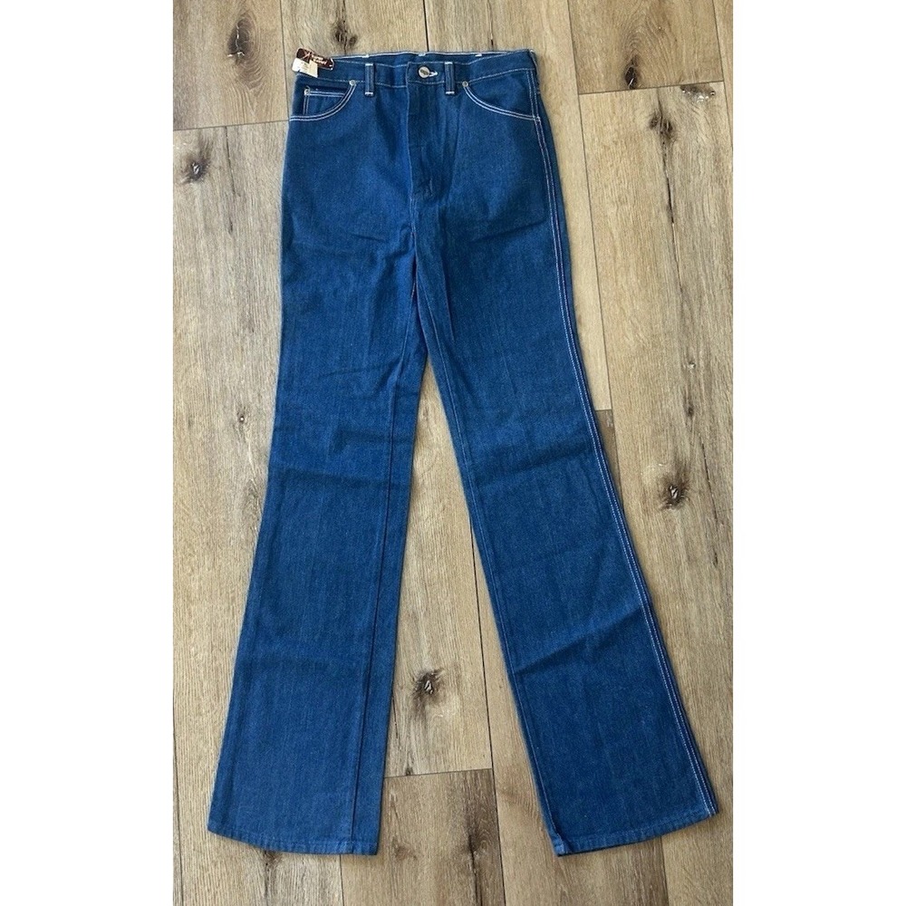 Vintage 1970s Deadstock Men's Wrangler x Rapid Transit Jeans High Rise Cotton